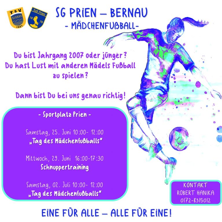Spielgemeinschaft Mädchenfußball TSV Bernau - TuS Prien